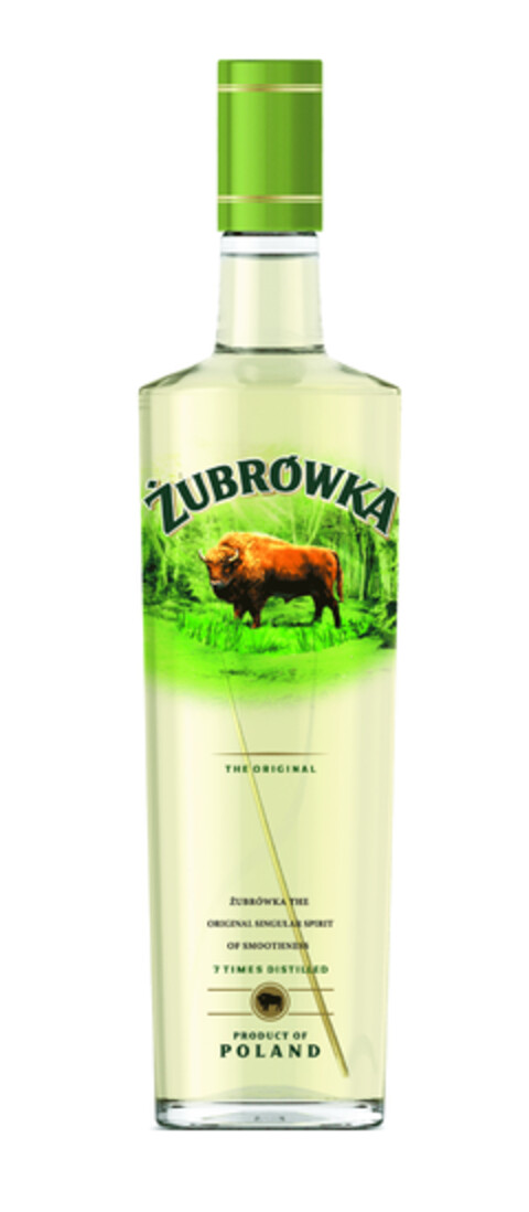 ŻUBRÓWKA THE ORIGINAL ŻUBRÓWKA THE ORIGINAL SINGULAR SPIRIT OF SMOOTHNESS 7 TIMES DISTILLED PRODUCT OF POLAND Logo (EUIPO, 14.07.2016)