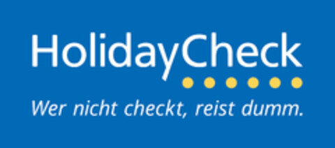 HolidayCheck Wer nicht checkt, reist dumm. Logo (EUIPO, 12/05/2016)