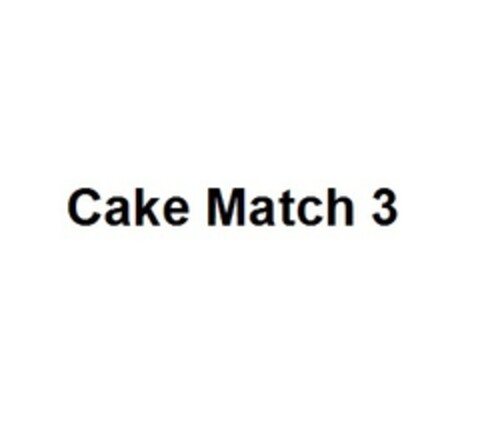 Cake Match 3 Logo (EUIPO, 22.11.2017)