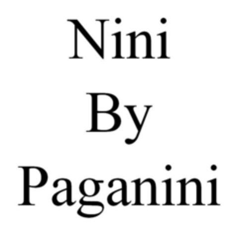 Nini By Paganini Logo (EUIPO, 05/18/2018)