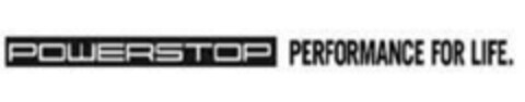 POWERSTOP PERFORMANCE FOR LIFE. Logo (EUIPO, 07.06.2019)