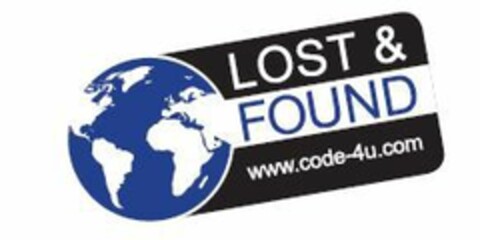 LOST & FOUND  www.code-4u.com Logo (EUIPO, 23.01.2020)