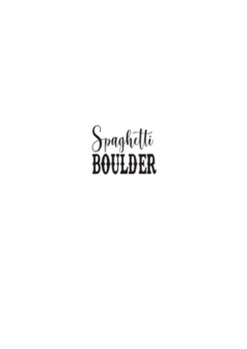 SPAGHETTI BOULDER Logo (EUIPO, 07.07.2022)