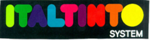 ITALTINTO SYSTEM Logo (EUIPO, 24.12.1996)