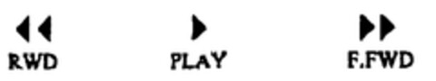 RWD PLAY F.FWD Logo (EUIPO, 28.09.1999)