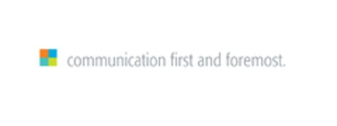 communication first and foremost. Logo (EUIPO, 03/04/2008)