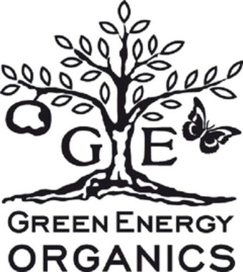GE GREEN ENERGY ORGANICS Logo (EUIPO, 23.08.2012)