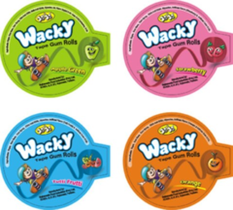 JOJO Wacky Tape Gum Rolls Logo (EUIPO, 13.01.2015)