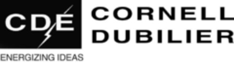 CDE CORNELL DUBILIER ENERGIZING IDEAS Logo (EUIPO, 06.07.2016)