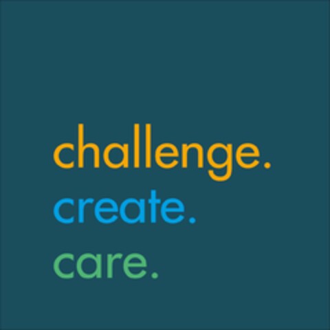 challenge. create. care. Logo (EUIPO, 05/17/2017)