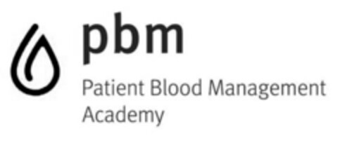 pbm Patient Blood Management Academy Logo (EUIPO, 14.05.2018)