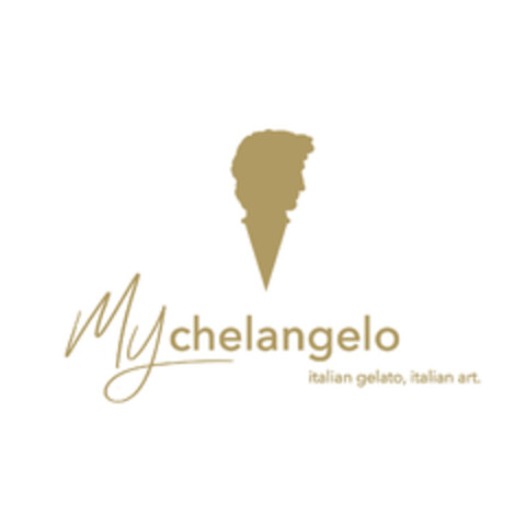 mychelangelo italian gelato, italian art. Logo (EUIPO, 03/19/2019)