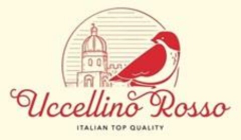 Uccellino Rosso ITALIAN TOP QUALITY Logo (EUIPO, 20.03.2024)
