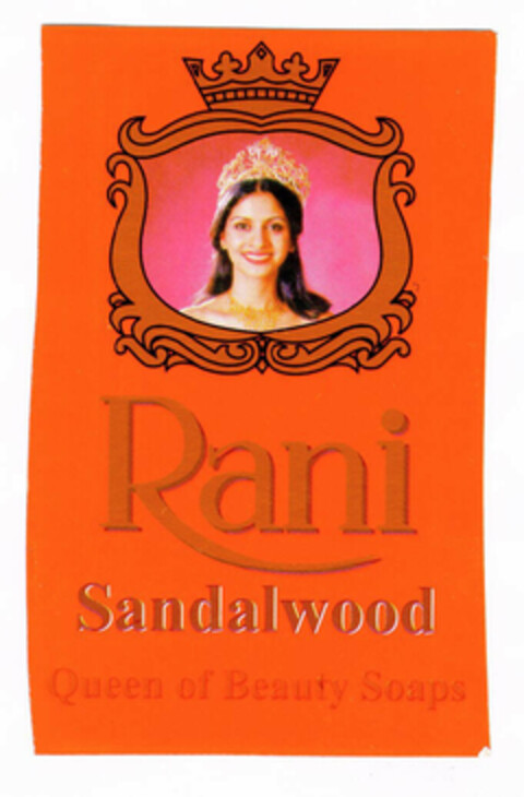 Rani Sandalwood Queen of Beauty Soaps Logo (EUIPO, 09/24/2002)