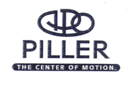 PILLER THE CENTER OF MOTION. Logo (EUIPO, 12/26/2002)