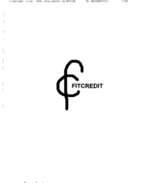 FITCREDIT Logo (EUIPO, 09/11/2003)