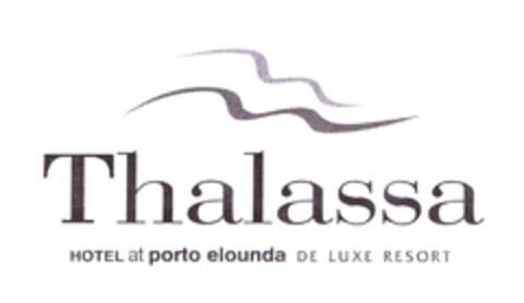 Thalassa HOTEL at porto elounda DE LUXE RESORT Logo (EUIPO, 10/24/2003)