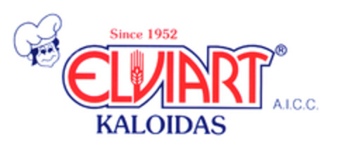 Since 1952 ELVIART A.I.C.C. KALOIDAS Logo (EUIPO, 12.11.2003)