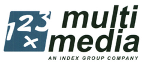 123x multi media AN INDEX GROUP COMPANY Logo (EUIPO, 18.11.2004)