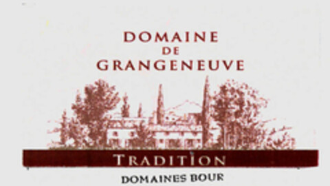 DOMAINE DE GRANGENEUVE TRADITION DOMAINES BOUR Logo (EUIPO, 04/01/2010)