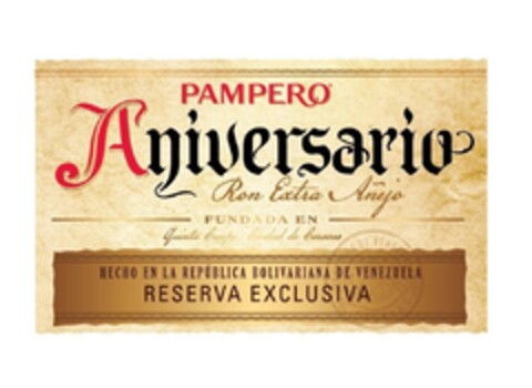 PAMPERO ANIVERSARIO RON EXTRA AÑEJO Logo (EUIPO, 06/17/2011)