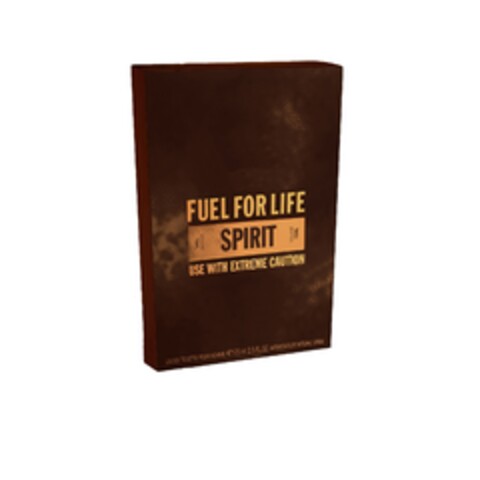 FUEL FOR LIFE SPIRIT USE WITH EXTREME CAUTION Logo (EUIPO, 06.12.2012)