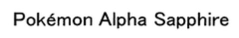 Pokémon Alpha Sapphire Logo (EUIPO, 20.06.2014)