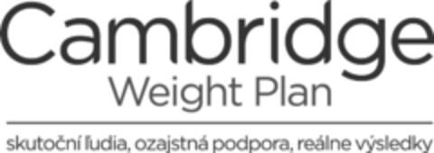 Cambridge Weight Plan skutocní ludia, ozajstná podpora, reálne výsledky Logo (EUIPO, 05.08.2016)