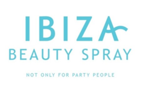 IBIZA BEAUTY SPRAY NOT ONLY FOR PARTY PEOPLE Logo (EUIPO, 05.05.2017)