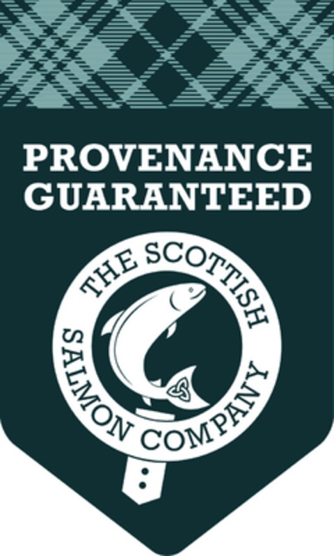 PROVENANCE GUARANTEED THE SCOTTISH SALMON COMPANY Logo (EUIPO, 02/14/2019)