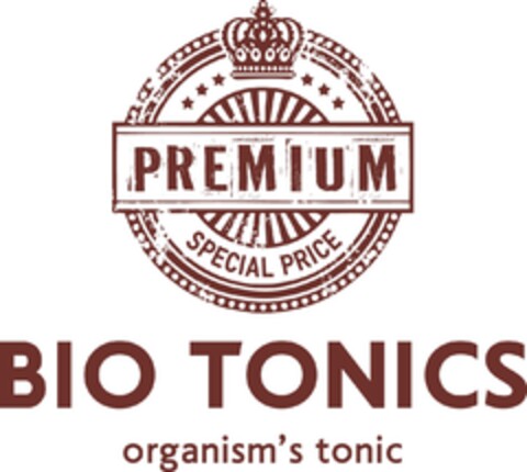 PREMIUM SPECIAL PRICE BIO TONICS organism's tonic Logo (EUIPO, 12/30/2020)