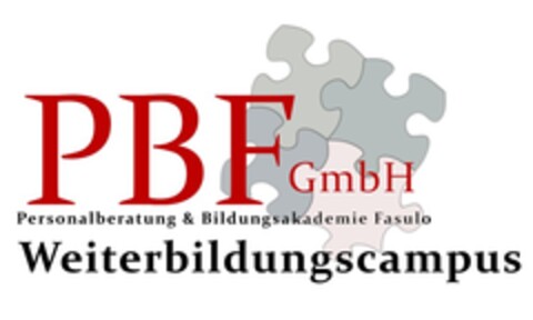 PBF GmbH Personalberatung & Bildungsakademie Fasulo Weiterbildungscampus Logo (EUIPO, 10/17/2022)