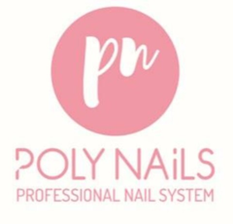 pn POLY NAILS PROFESSIONAL NAIL SYSTEM Logo (EUIPO, 05/17/2024)