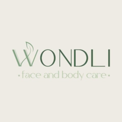 WONDLI  face and body care . Logo (EUIPO, 05/22/2024)