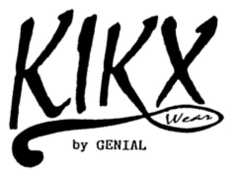 KIKX Wear by GENIAL Logo (EUIPO, 16.07.1996)