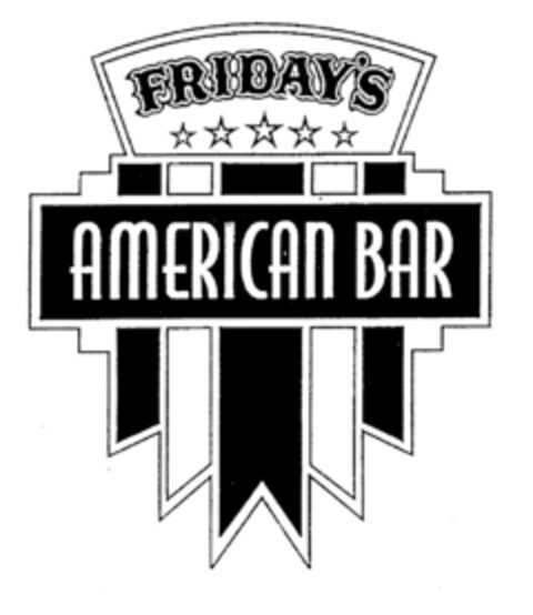 FRIDAY'S AMERICAN BAR Logo (EUIPO, 07/04/1997)