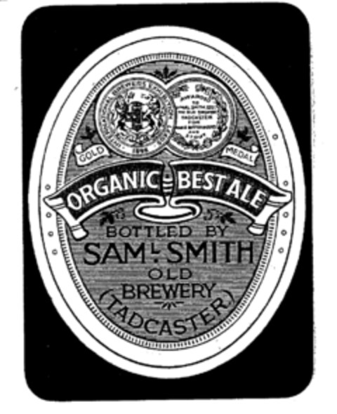 ORGANIC BEST ALE BOTTLED BY SAM.SMITH OLD BREWERY (TADCASTER) Logo (EUIPO, 08/05/1997)