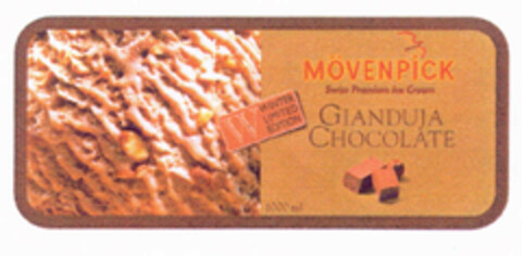 MÖVENPICK Swiss Premium Ice Cream GIANDUJA CHOCOLATE WINTER LIMITED EDITION 1000 ml Logo (EUIPO, 09/28/2000)