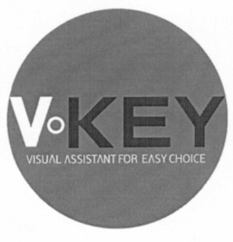 V·KEY VISUAL ASSISTANT FOR EASY CHOICE Logo (EUIPO, 11/24/2000)