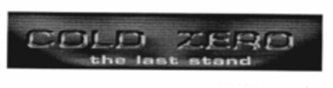 COLD ZERO the last stand Logo (EUIPO, 13.02.2002)