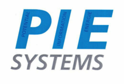 PIE POTENTIAL INFORMATION ENERGIE SYSTEMS Logo (EUIPO, 07.08.2002)