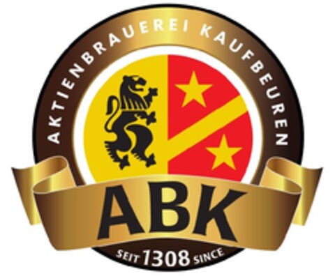 AKTIENBRAUEREI KAUFBEUREN ABK Seit 1308 Since Logo (EUIPO, 01/31/2013)