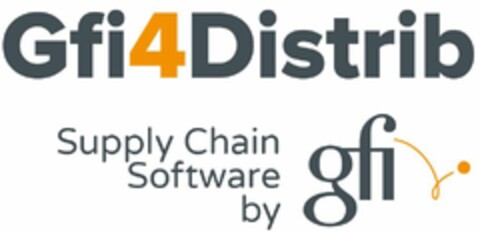 Gfi4Distrib Supply Chain Software by gfi Logo (EUIPO, 21.10.2019)