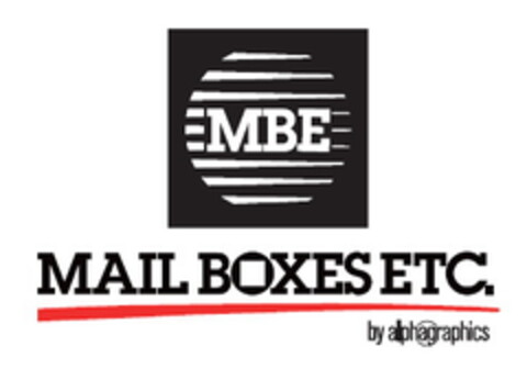 MBE MAIL BOXES ETC. BY ALPHAGRAPHICS Logo (EUIPO, 05.06.2020)