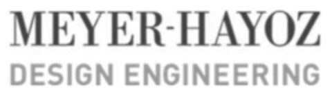 MEYER - HAYOZ DESIGN ENGINEERING Logo (EUIPO, 05/08/2023)