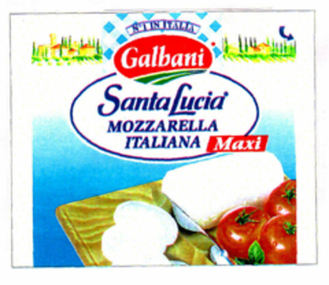 Nº1 IN ITALIA Galbani Santa Lucia MOZZARELLA ITALIANA Maxi Logo (EUIPO, 03/27/1998)