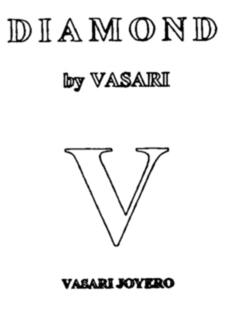 DIAMOND by VASARI V VASARI JOYERO Logo (EUIPO, 01.09.2001)
