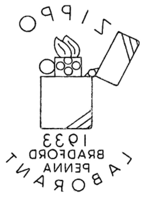 ZIPPO 1933 BRADFORD PENNA LABORANT Logo (EUIPO, 18.07.2002)