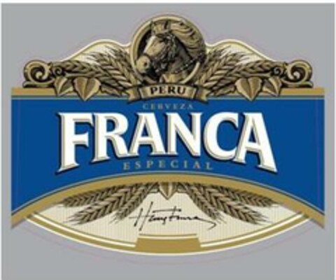 FRANCA CERVEZA ESPECIAL PERU Logo (EUIPO, 12/10/2007)