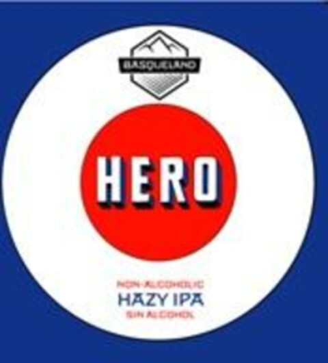 BASQUELAND HERO NON-ALCOHOLIC HAZY IPA SIN ALCOHOL Logo (EUIPO, 21.10.2024)